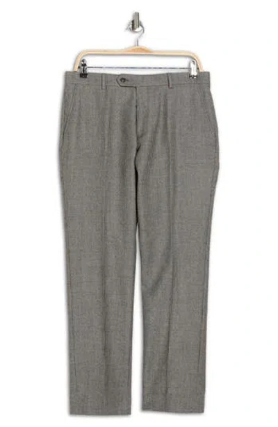 Tommy Hilfiger Check Wool Dress Pants In Gray