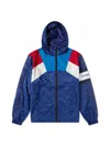 Tommy Hilfiger Checkerboard Colour-blocked Hooded Track Jacket