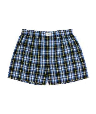 Tommy Hilfiger Checkered Shorts In Blue