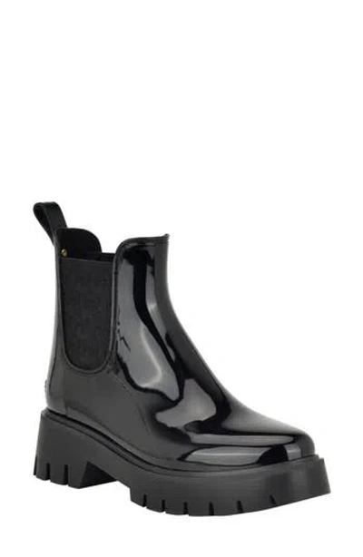 Tommy Hilfiger Women's Dipit Lug Sole Chelsea Rain Boots In Black
