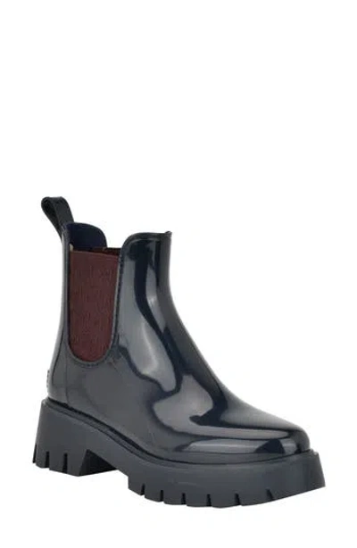 Tommy Hilfiger Women's Dipit Lug Sole Chelsea Rain Boots In Dark Blue