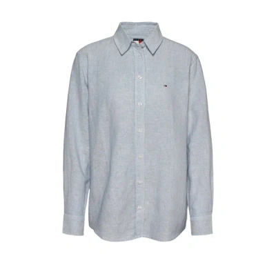 Tommy Hilfiger Chemise À Rayure Ample In Gray