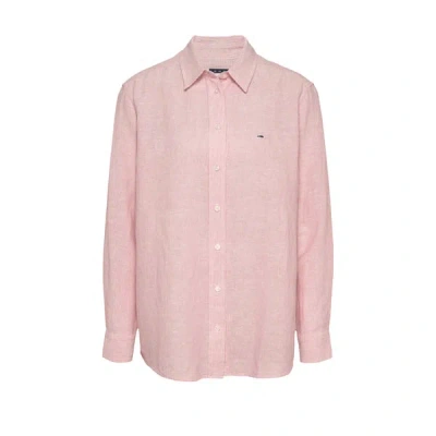 Tommy Hilfiger Chemise À Rayure Ample In Pink