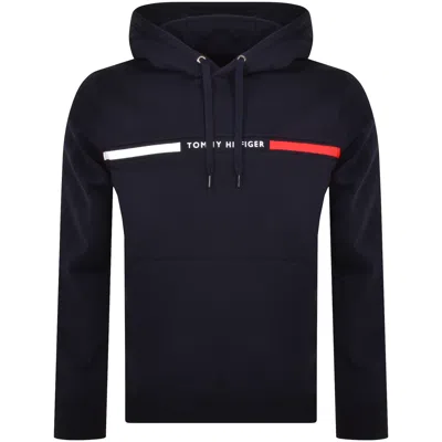 Tommy Hilfiger Chest Insert Hoodie Navy In Blue