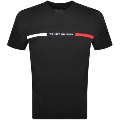 Tommy Hilfiger Chest Insert T Shirt Black