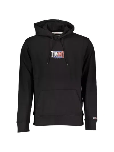 Tommy Hilfiger Chest Logo Hoodie In Black