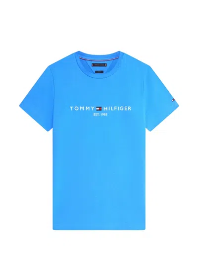 Tommy Hilfiger Chest Logo T-shirt In Blue