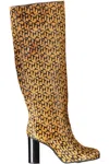 Tommy Hilfiger Chic Beige High Boots With Contrast Details