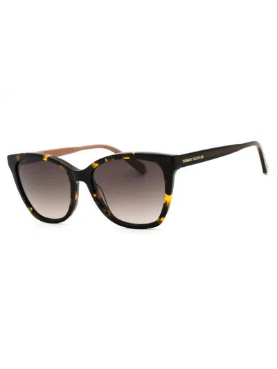 Tommy Hilfiger Chic Cat Eye Sunglasses For Women In Brown