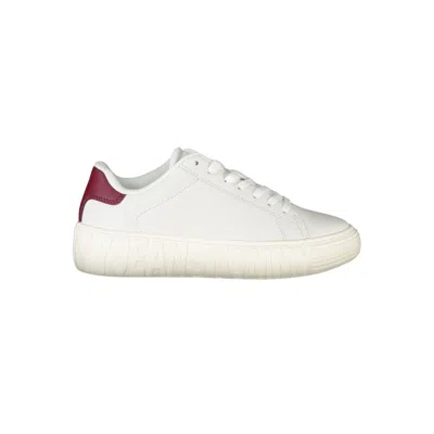 Tommy Hilfiger Chic Contrast Lace-up Sneakers In White