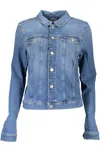 Tommy Hilfiger Chic Denim Long Sleeve Jacket With Embroidery