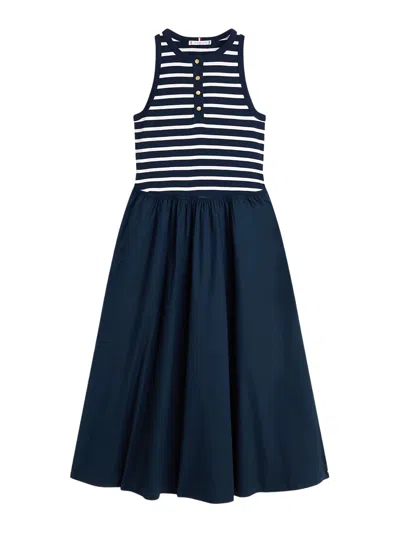 Tommy Hilfiger Chic Midi Dress For Women In Navy