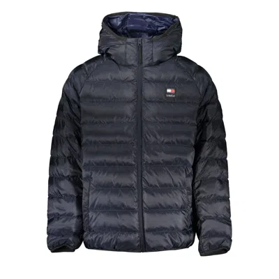 Tommy Hilfiger Chic Recycled Polyester Hooded Jacket In Blue