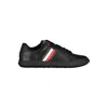 Tommy Hilfiger Chic Black Sneakers With Iconic Contrast Details In Black