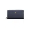 Tommy Hilfiger Chic Sustainable Blue Wallet With Secure Zip
