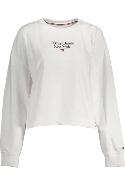 Tommy Hilfiger Chic White Embroidered Logo Sweatshirt