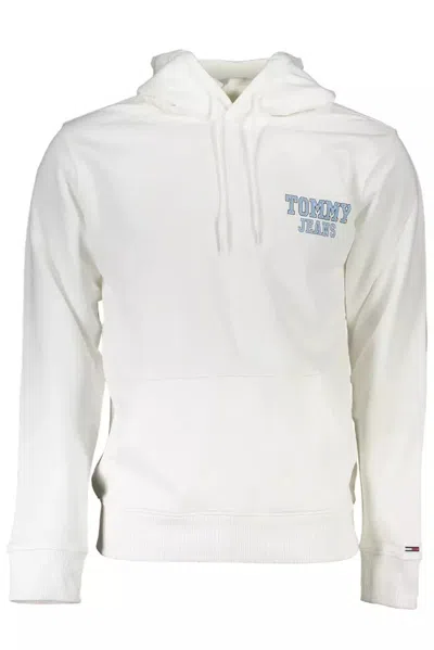 Tommy Hilfiger Chic White Hooded Sweatshirt With Statement Logo