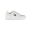 Tommy Hilfiger Classic White Lace-up Sneakers With Contrast Accents