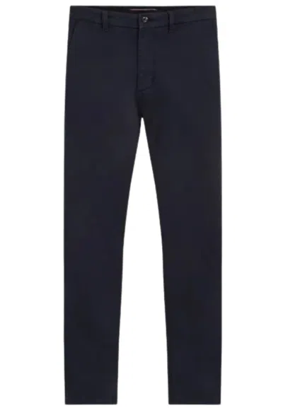 Tommy Hilfiger Chino Trousers Bleecker Structure Gmd In Blu Blu E Verdi