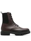 Tommy Hilfiger Chunky Lace-up Boots In Brown