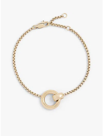 Tommy Hilfiger Circle Logo Bracelet In Gold