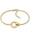 Tommy Hilfiger Circle Pendant Bracelet In Gold