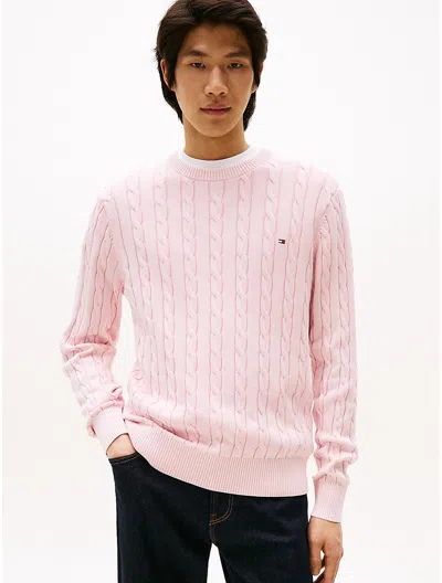 Tommy Hilfiger Classic Cable Knit Crewneck Sweater