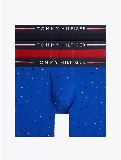 Tommy Hilfiger Classic Comfort Boxer Brief 3 In Paris Blue