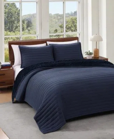 TOMMY HILFIGER CLASSIC COMFORT FLANNEL QUILT SET