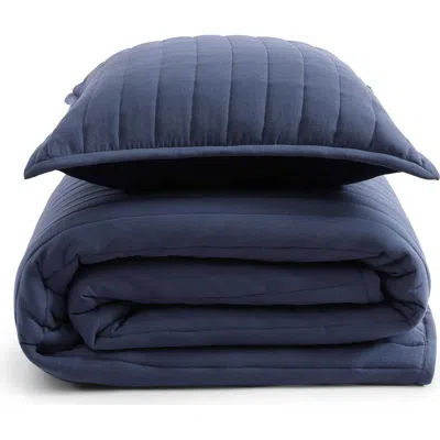 Tommy Hilfiger Classic Comfort Quilt & Shams Set In Blue