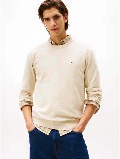 Tommy Hilfiger Classic Crewneck Sweater In Neutral