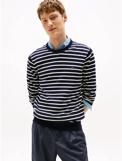 Tommy Hilfiger Classic Crewneck Sweater In Black