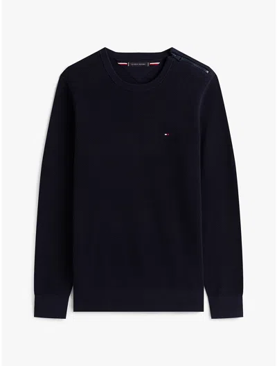 Tommy Hilfiger Classic Crewneck Sweater In Blue