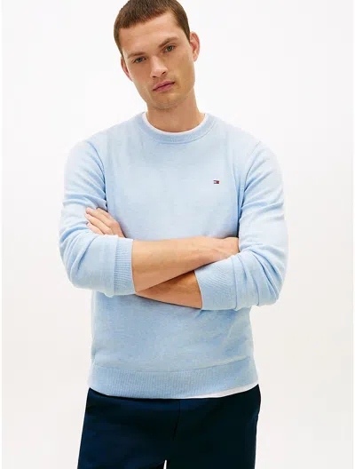 Tommy Hilfiger Classic Crewneck Sweater In Blue