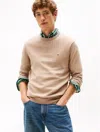 Tommy Hilfiger Classic Crewneck Sweater In Brown