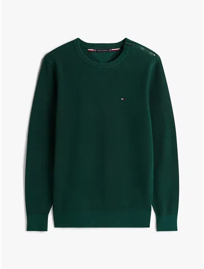 Tommy Hilfiger Classic Crewneck Sweater In Green