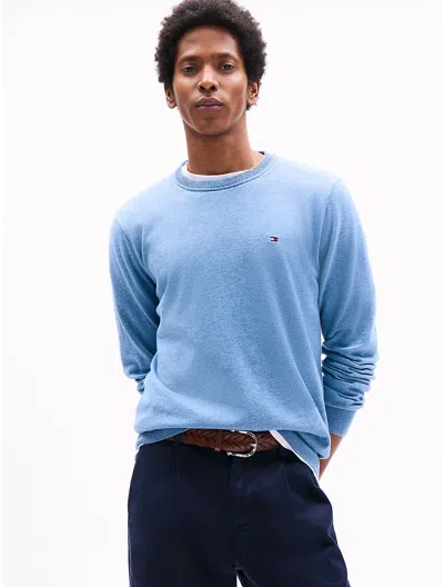 Tommy Hilfiger Classic Crewneck Sweater In Light Blue