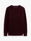 Tommy Hilfiger Classic Crewneck Sweater In Purple