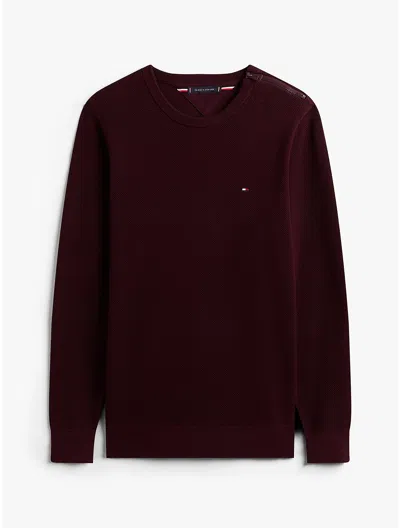 Tommy Hilfiger Classic Crewneck Sweater In Purple