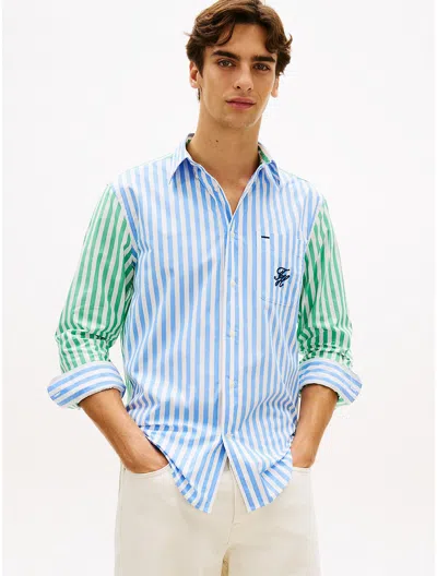 Tommy Hilfiger Classic Fit Mix Stripe Paper In Multi