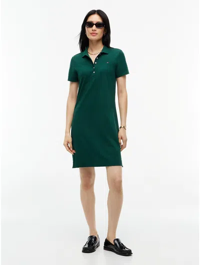 Tommy Hilfiger Classic Fit Stretch Cotton Polo Dress In Green