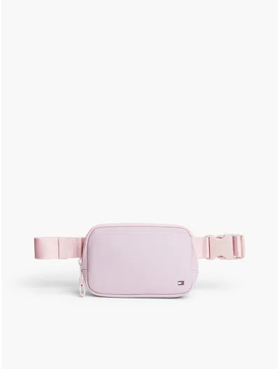 Tommy Hilfiger Classic Flag Logo Belt Bag In Pink