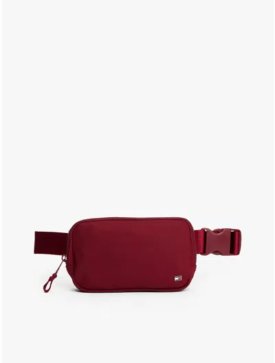 Tommy Hilfiger Classic Flag Logo Belt Bag In Red
