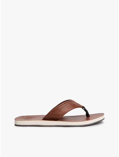 Tommy Hilfiger Classic Flip Flop In Brown