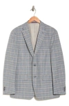 Tommy Hilfiger Classic Plaid Sport Coat In Grey/ Blue