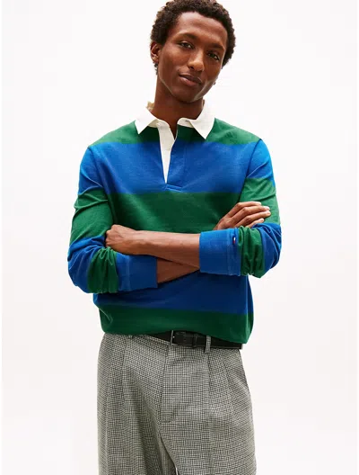Tommy Hilfiger Classic Rugby Polo In Green