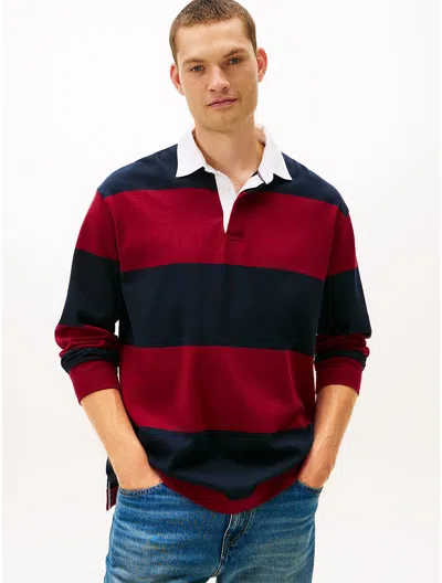 Tommy Hilfiger Classic Rugby Polo In Multi