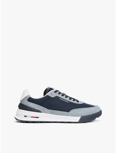 Tommy Hilfiger Classic Suede Running Sneaker In Navy