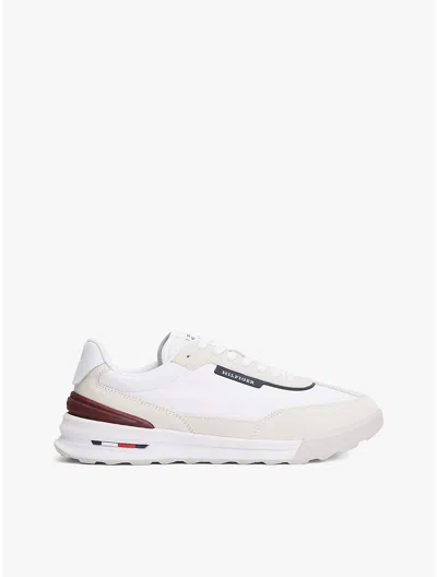 Tommy Hilfiger Classic Suede Running Sneaker In White