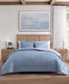 Tommy Hilfiger Classic Texture Cotton 3-pc. Duvet Cover Set, King In Blue